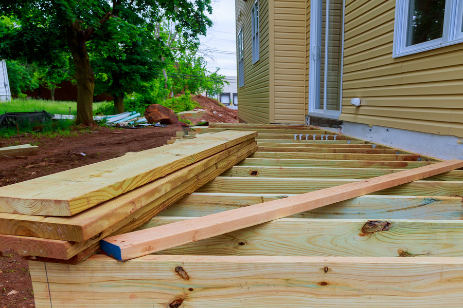 big woods for installing wood deck